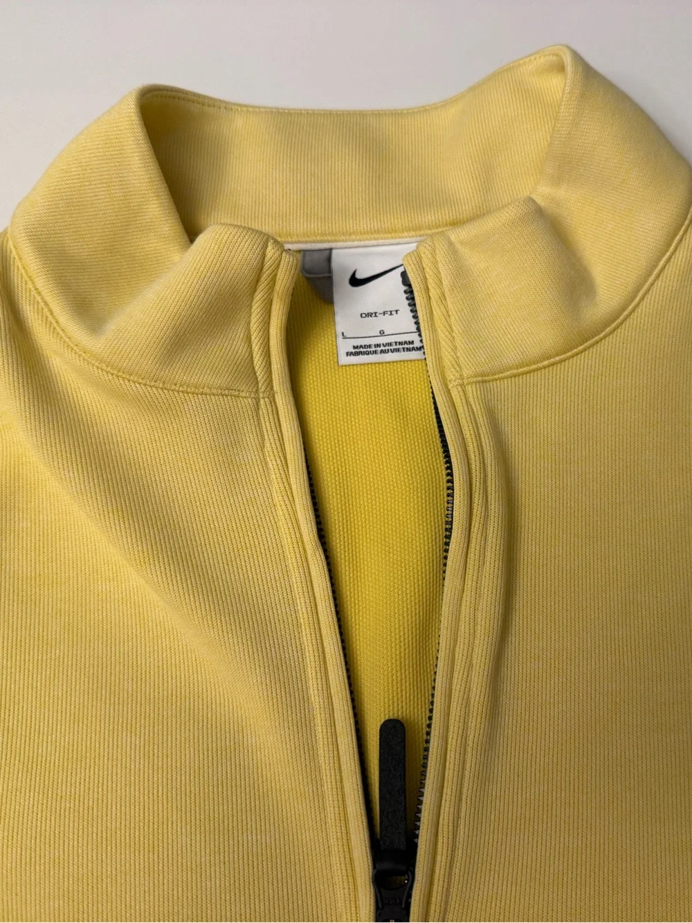 Nike Men's Yellow Quarter-Zip Sweater